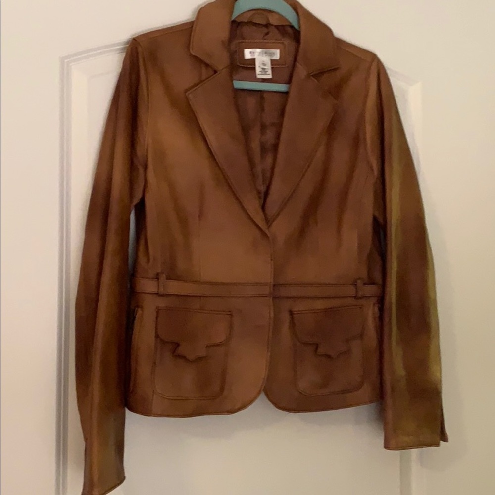 White House Black Market Leather Jacket
